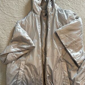 Save The Duck Short Sleeve Grey Hooded Jacket Size M